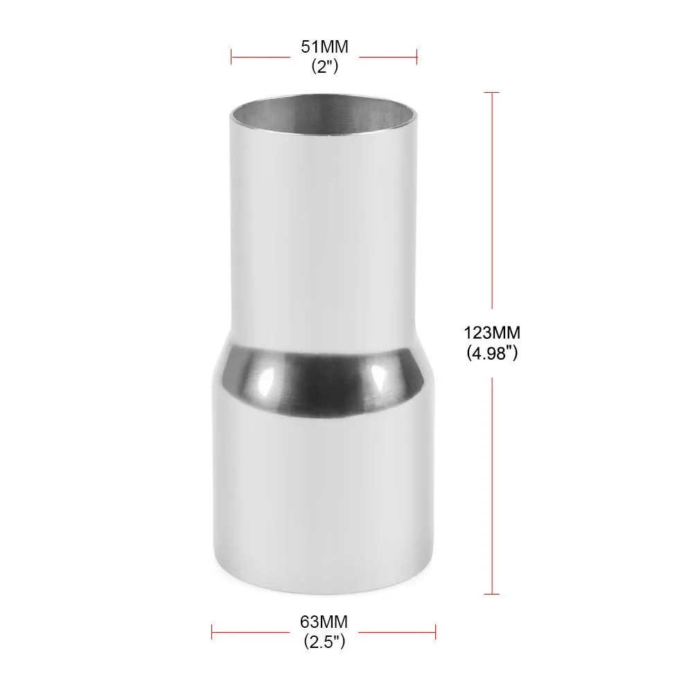 Adaptador reductor universal para tubo de escape 2,5 a 3 pulgadas - imagen 5