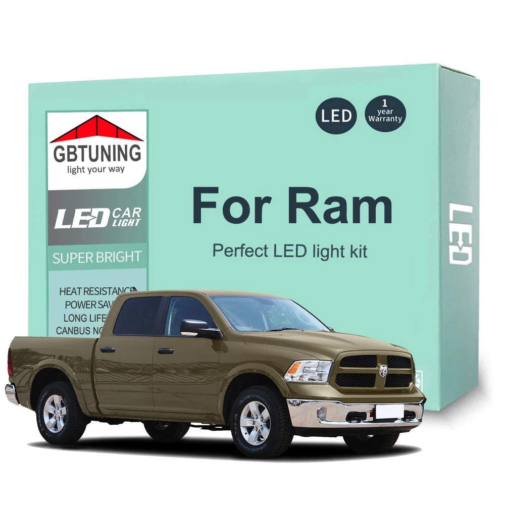 Kit de bombillas LED interiores Canbus para Dodge Ram 1994-2018