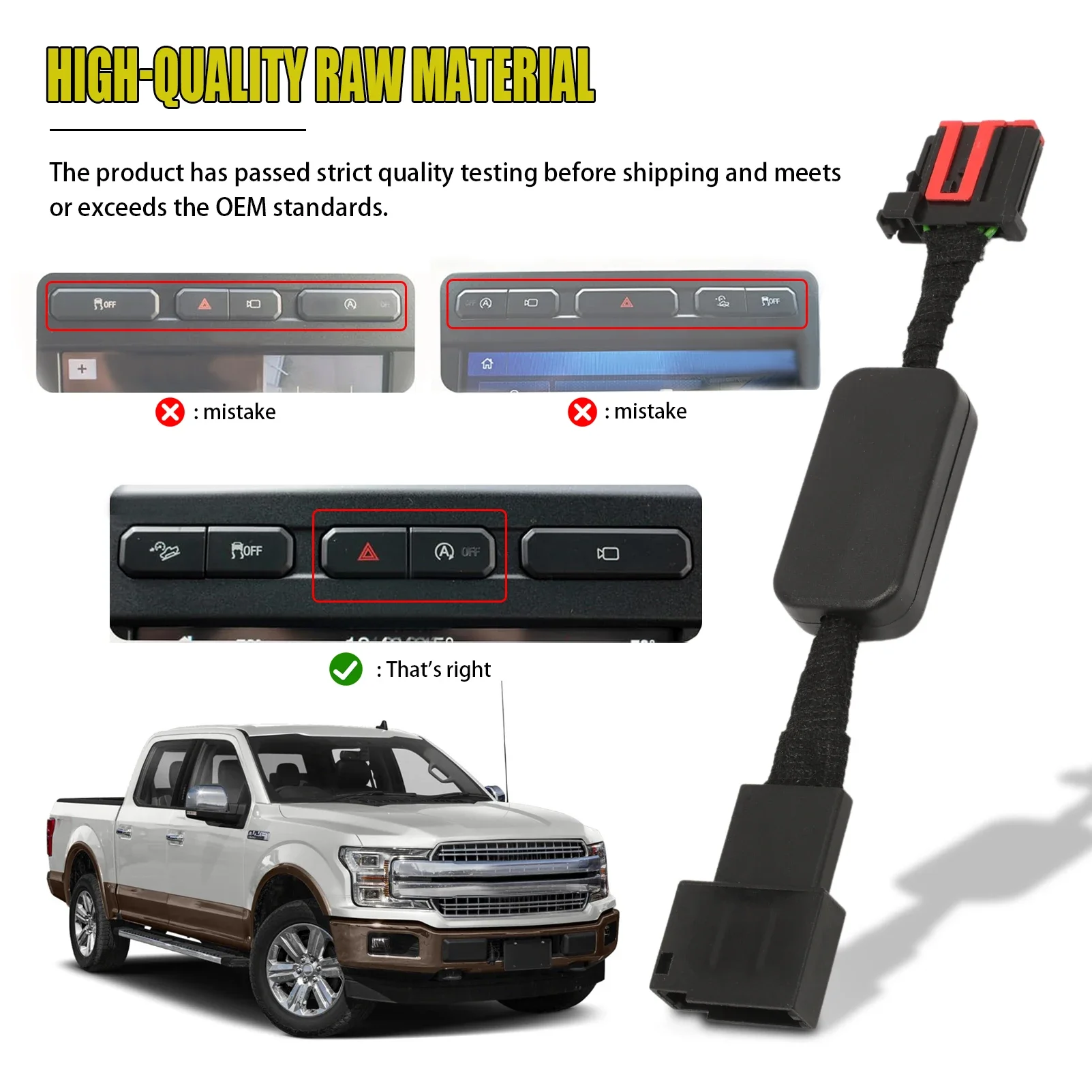 Anulador de arranque y parada Ford F-150 2015-2020, Raptor 2017 - imagen 2