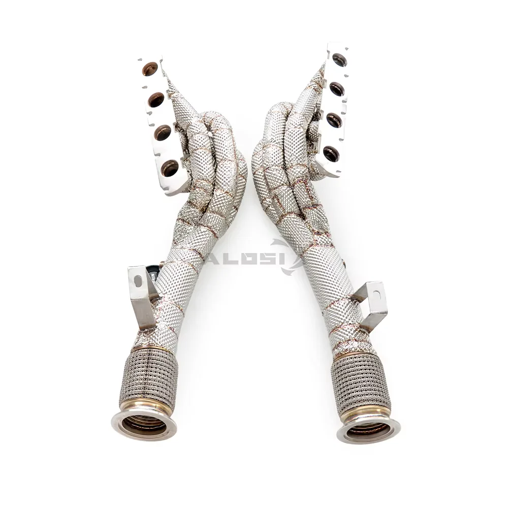 Bajante aislado acero inoxidable para Audi R8 V8 4.2 2008-2020 - imagen 4