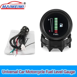 Indicador de nivel de combustible LED 12 V 52 mm universal
