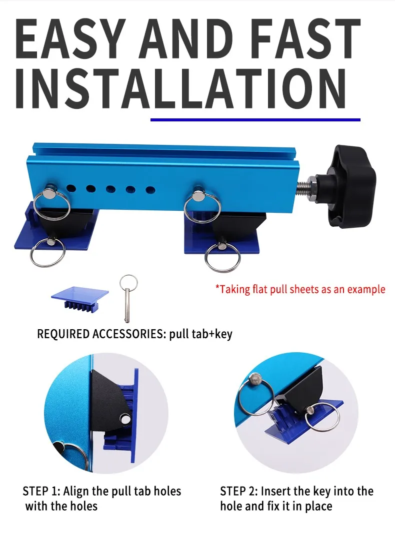 Kit manual azul para trabajos de reparación de carrocería