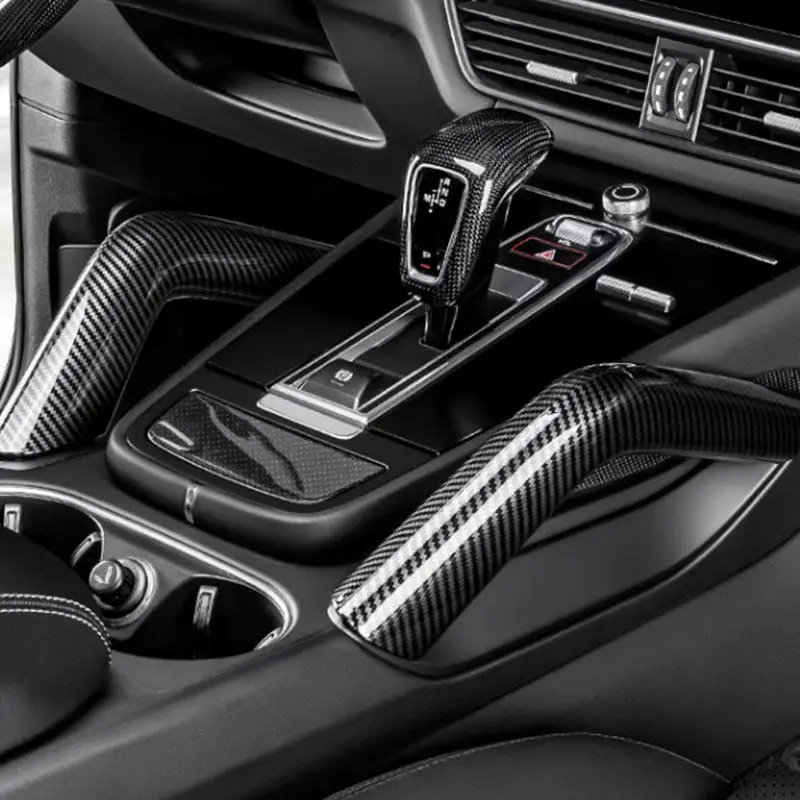Embellecedor manija central Porsche Cayenne 2018-2024 fibra carbono