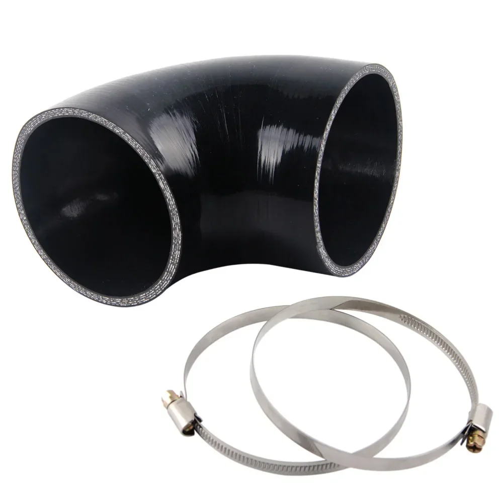 Manguera de silicona turbo con codo de 90 grados