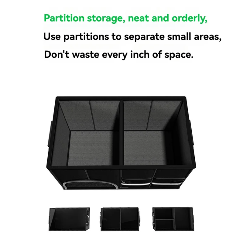 Organizador maletero caja almacenaje tela Oxford para coche y SUV - imagen 3