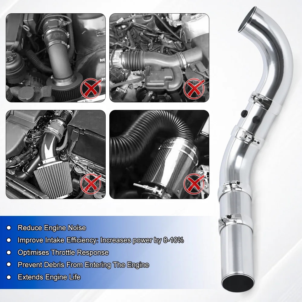 Tubo admisión aire PQY 76mm universal – tuning motor - imagen 5