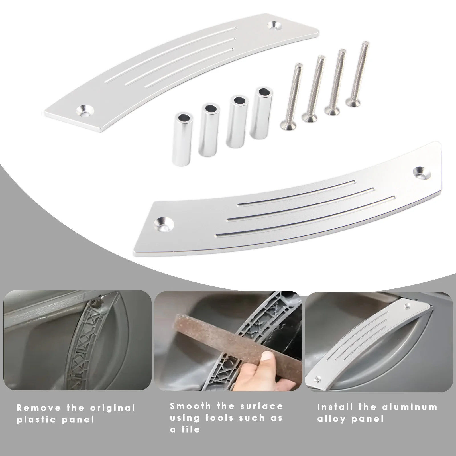 Nuevo Para VW Beetle 1998 1999-2010 par de manijas de reparación de Panel de manija de puerta Interior - imagen 4