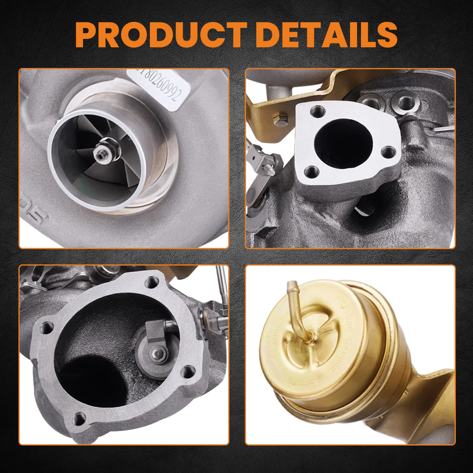 53049500001 Turbocompresor K04-001 para VW Golf, Beetle, Audi A3 y TT - imagen 5