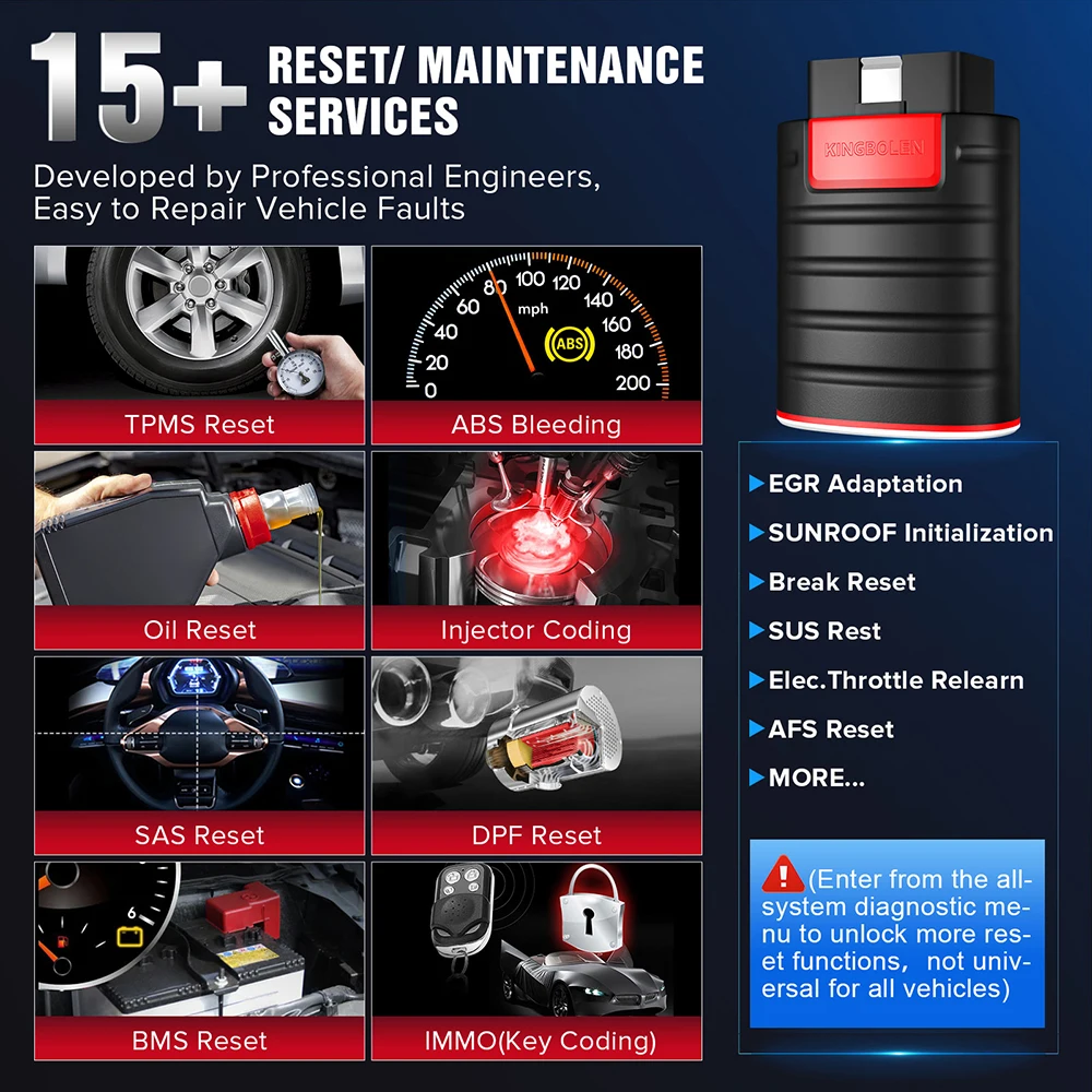 KINGBOLEN Ediag Escáner OBD2 con codificación AutoAuth - imagen 2