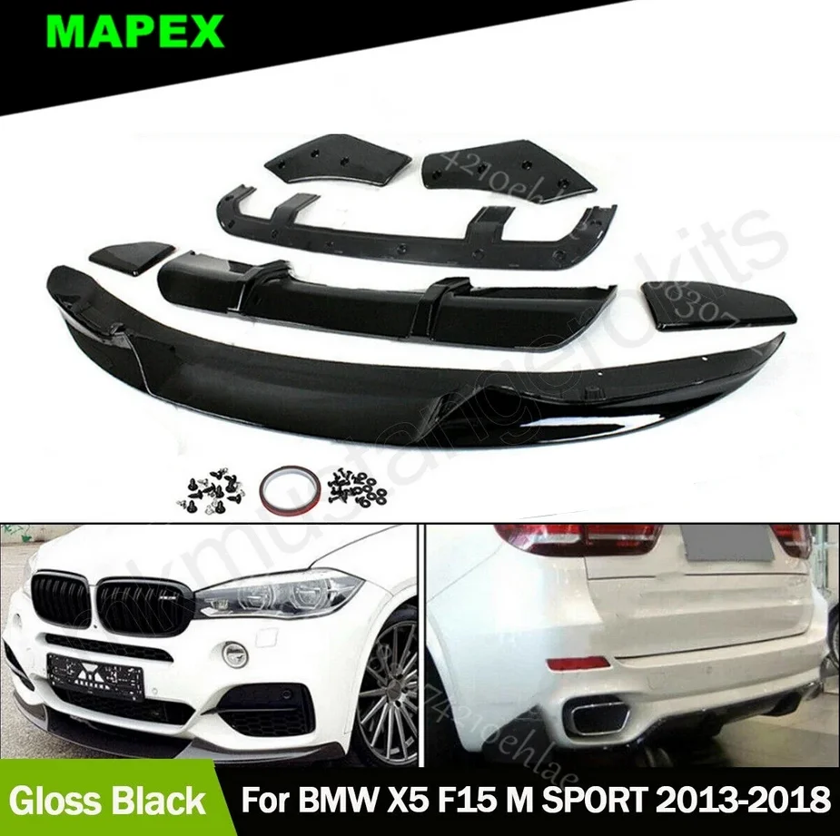 Kit aerodinámico BMW X5 F15 M Sport-labio delantero y difusor trasero