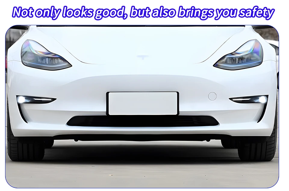 Kit DRL LED instalado en Tesla Model 3