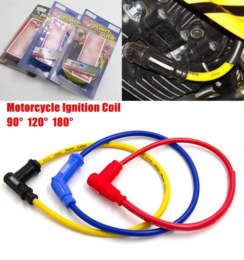 Bobina de encendido universal para moto con cable reforzado