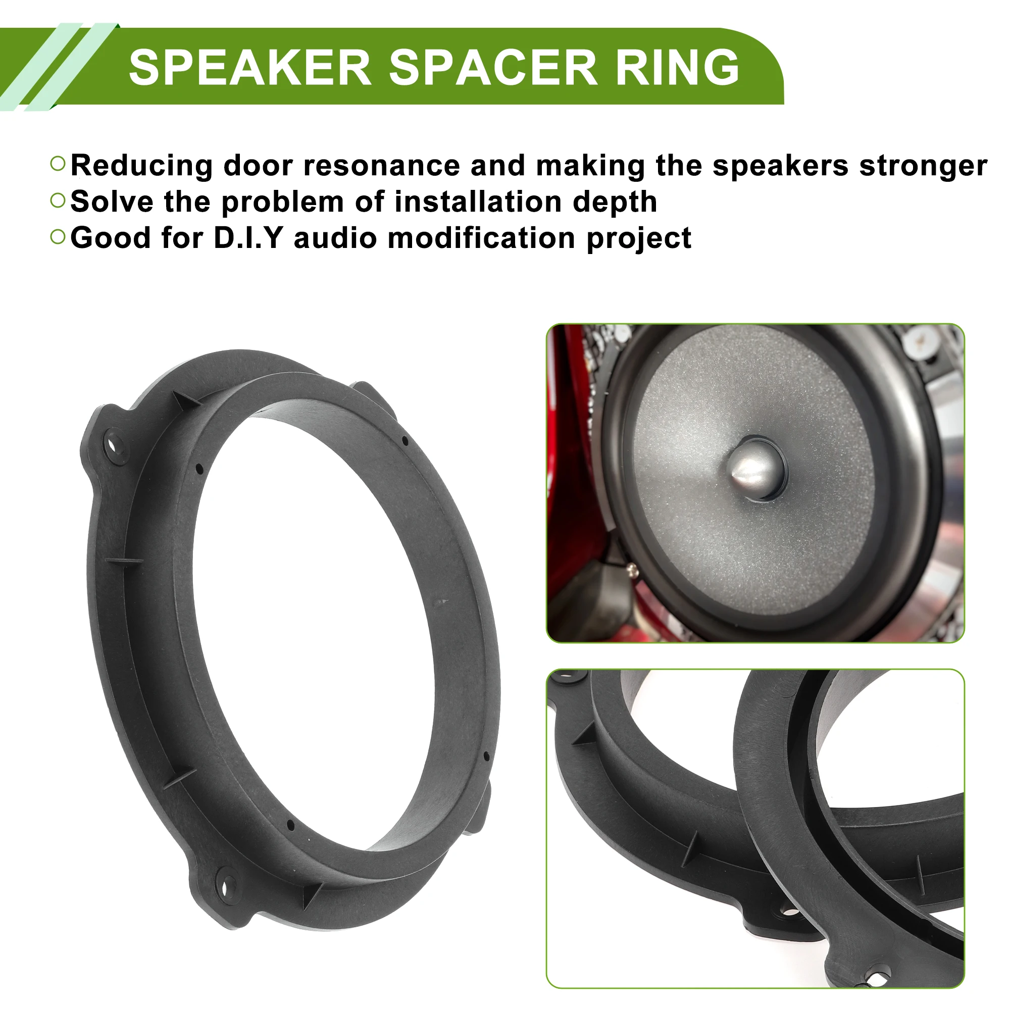Autohaux Aros adaptadores para altavoces de 6,5″ Kia Soul - imagen 2