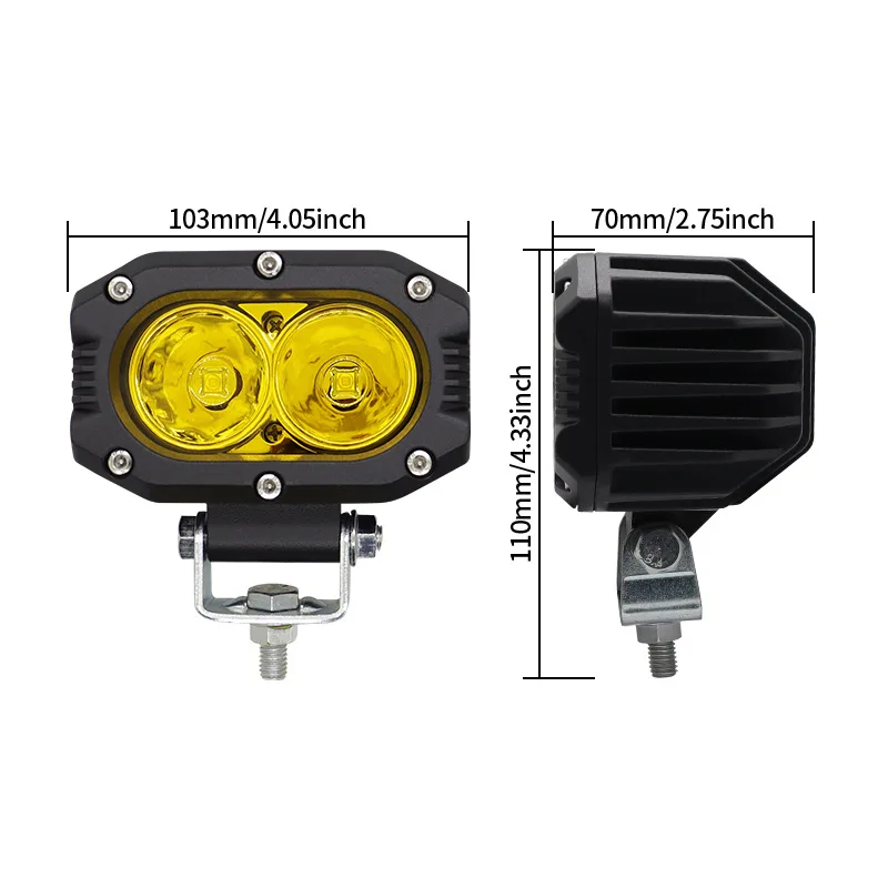 Foco LED todoterreno 40W 4'' UTVLight - luz trabajo off-road - imagen 3