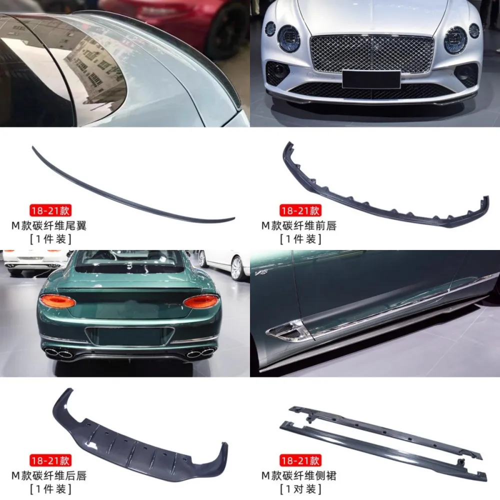 Kit carrocería Bentley Continental 2018-21 labio delantero y trasero