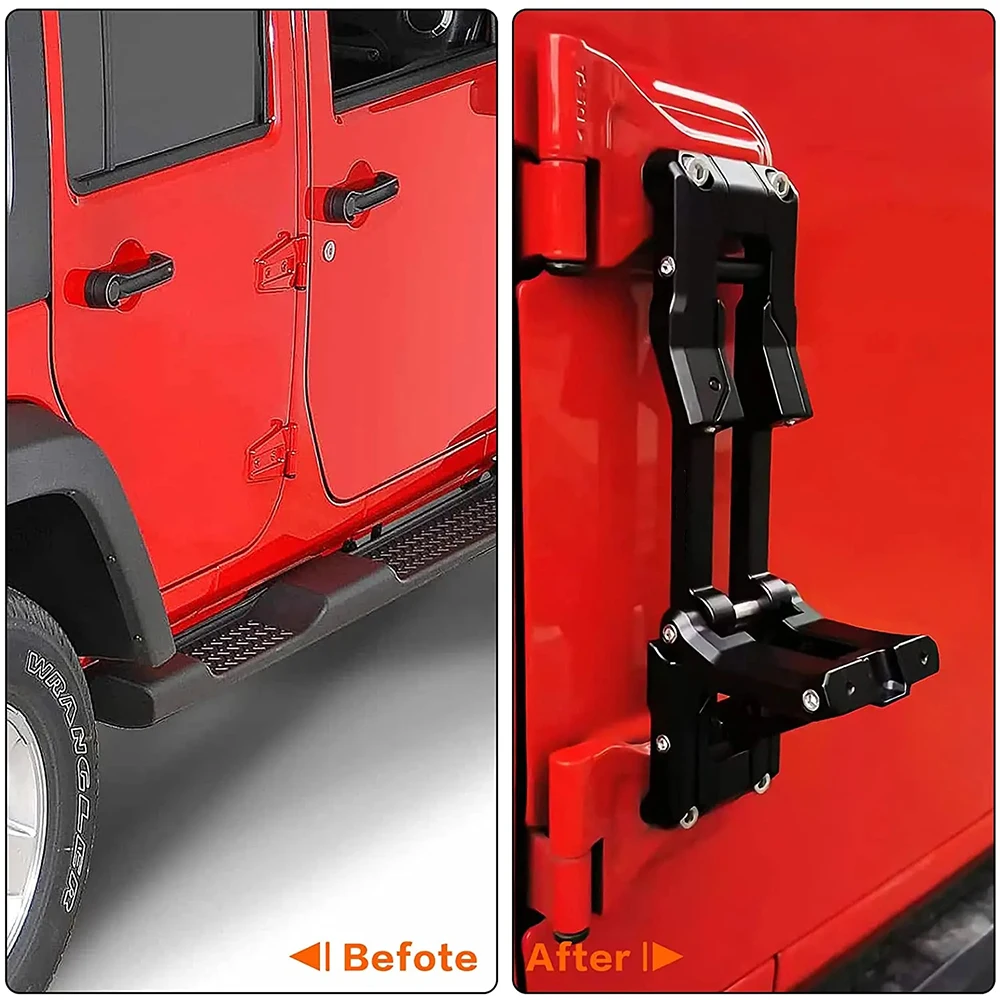 Estribo plegable de aluminio para Jeep Wrangler JK y JL - imagen 3