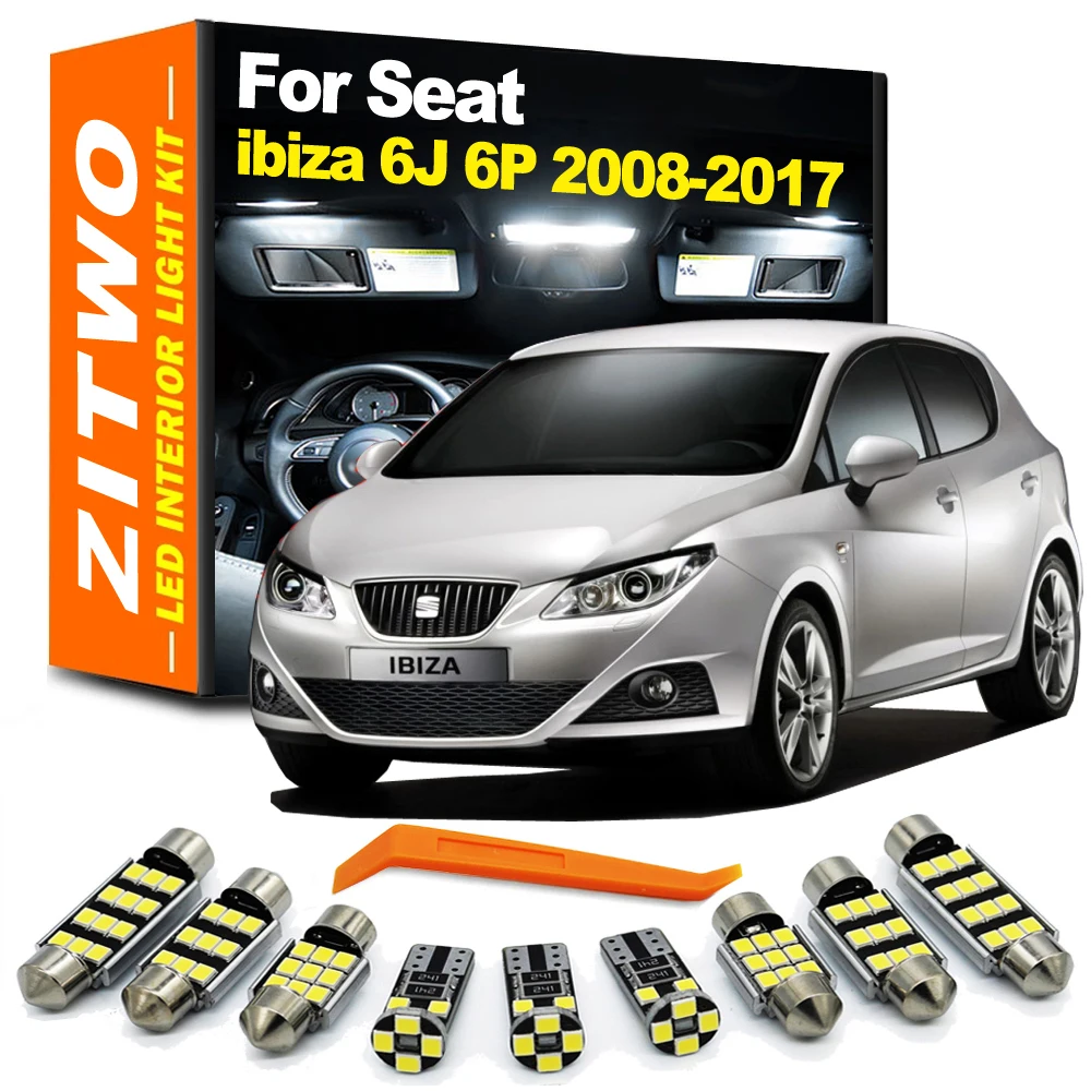 ZITWO kit bombillas LED interiores Seat Ibiza MK4 2008-2017