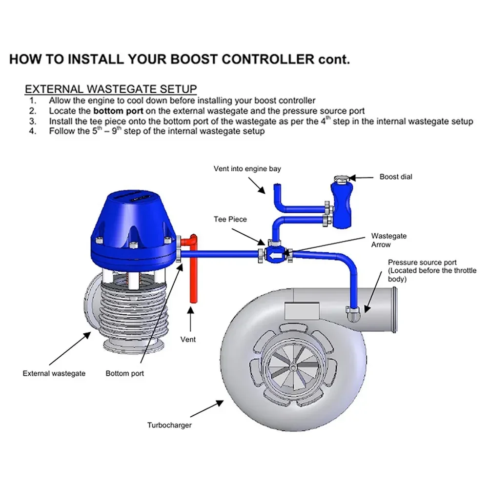 Regulador Boost Manual Universal – Válvula Purga Turbo Aluminio - imagen 5