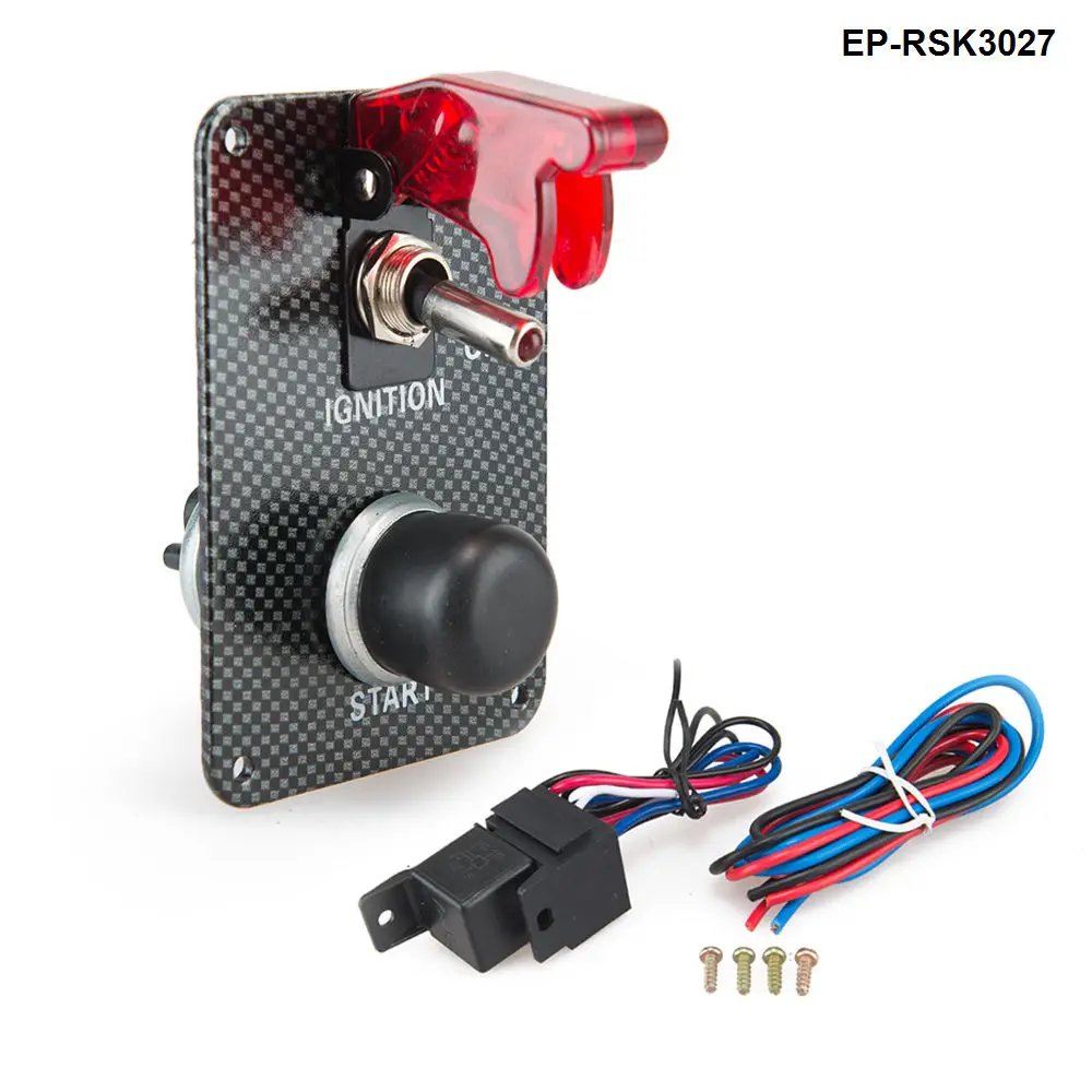 Kit de interruptor de panel de seguridad rojo EPMAN con botón de arranque