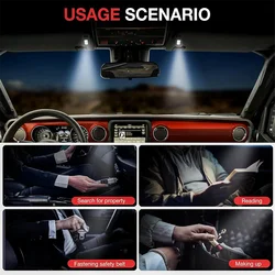 Luz LED de lectura delantera para Jeep Wrangler JL y Gladiator JT