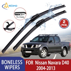 Escobillas limpiaparabrisas planas para Nissan Navara D40 (2004-2013)