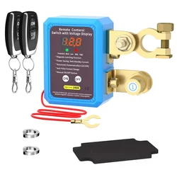 Desconectador automático de batería 12 V, 240 A, con mando y voltímetro LED