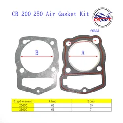 Loncin Zongshen juntas de cilindro para CB200 CB250