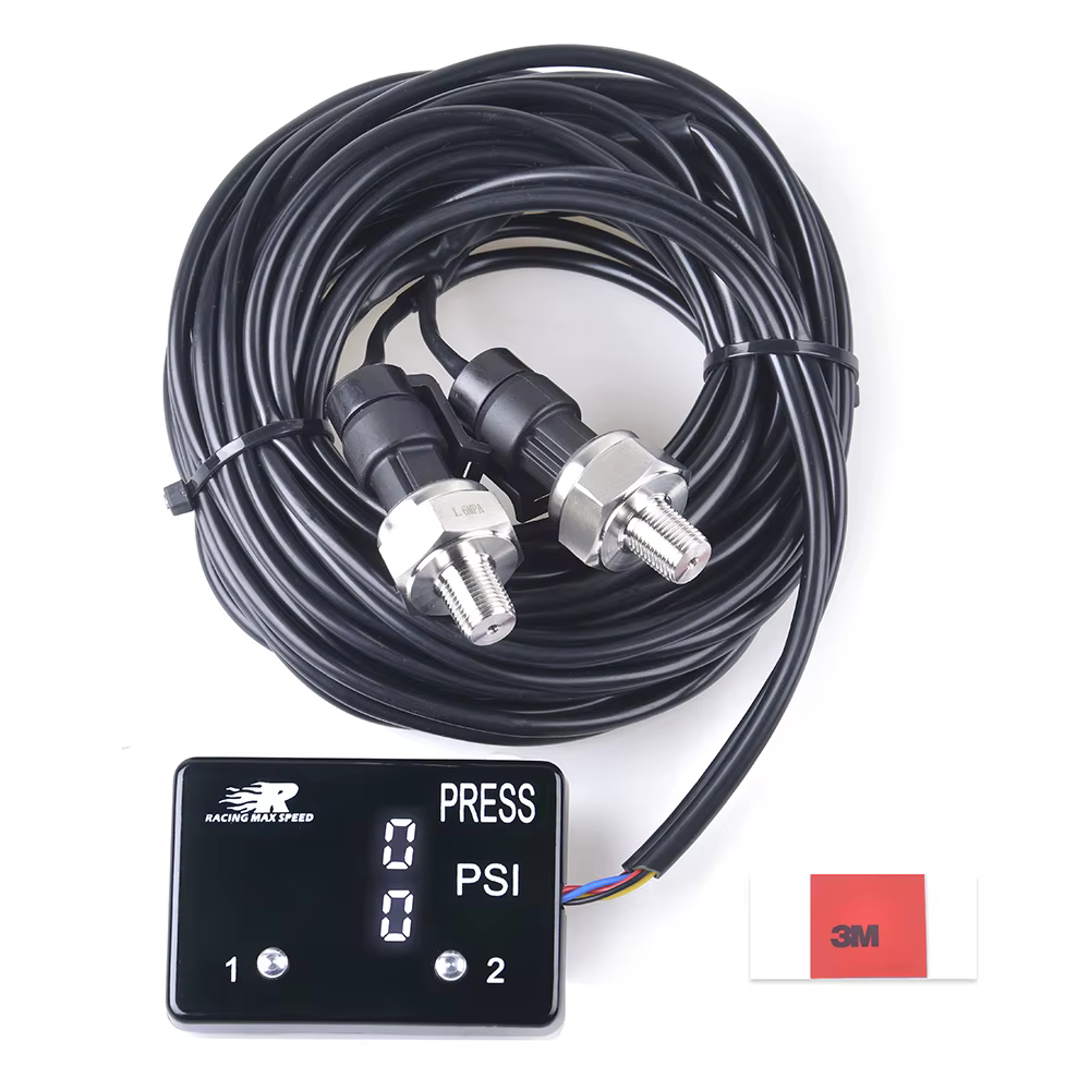 Manómetro digital doble de presión de aceite y turbo, 12 V - imagen 2