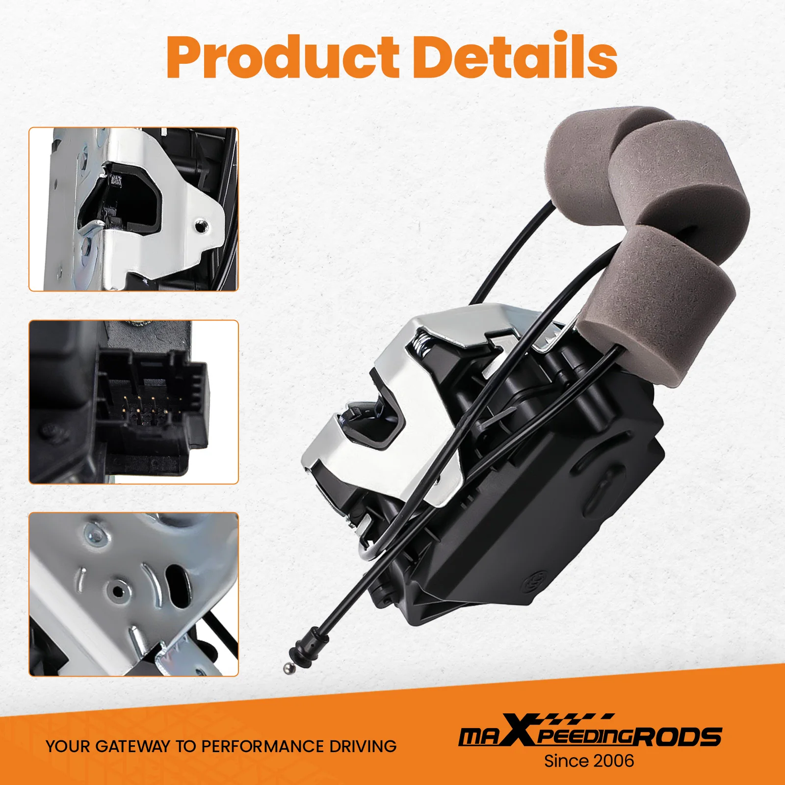 Mecanismo de bloqueo tapa de maletero de portón trasero para Mercedes W251 W164 A 1647400435   A 1647400735 1647400335 - imagen 5