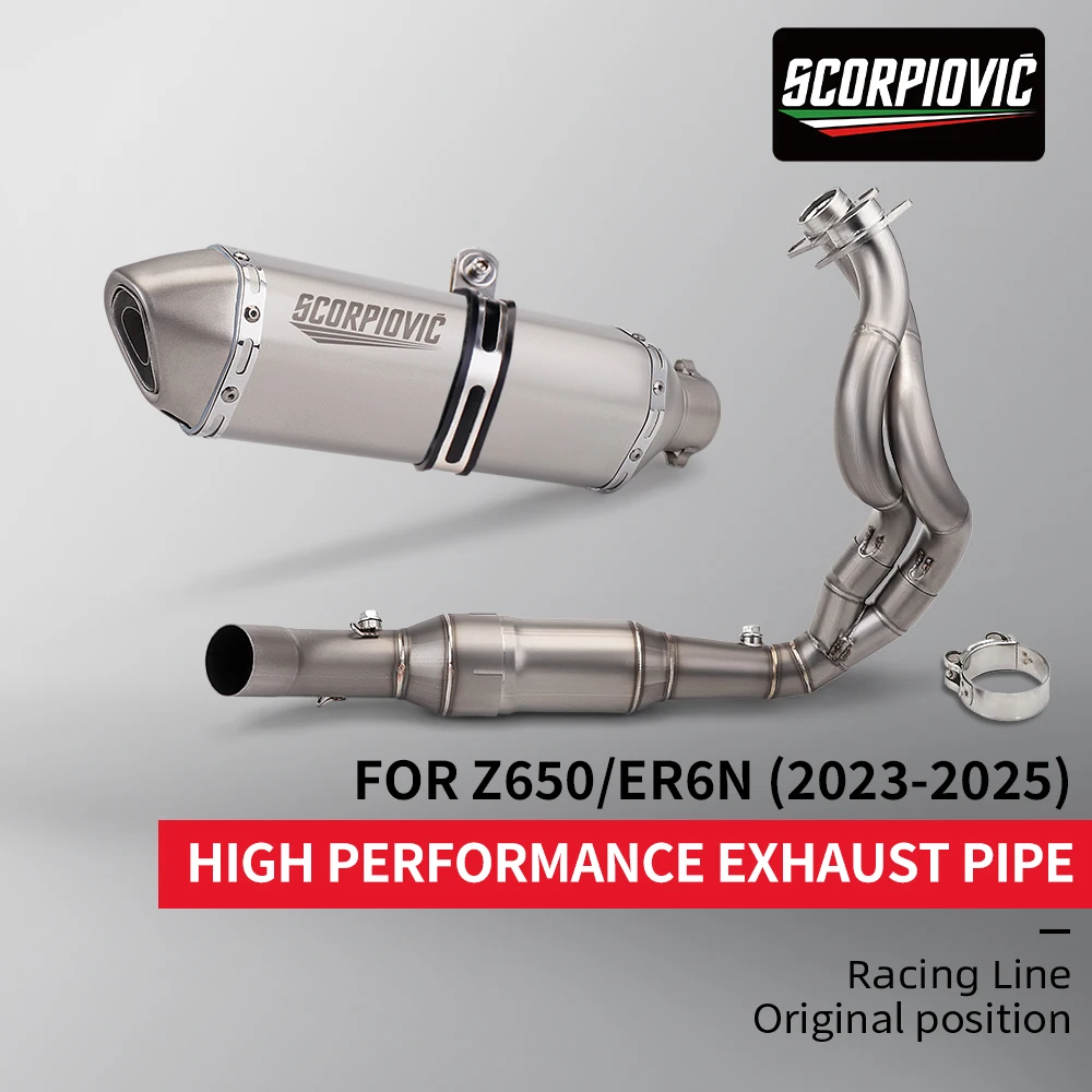 Escape completo 50,8 mm para Kawasaki ER-6N, Versys, Z650 y Ninja
