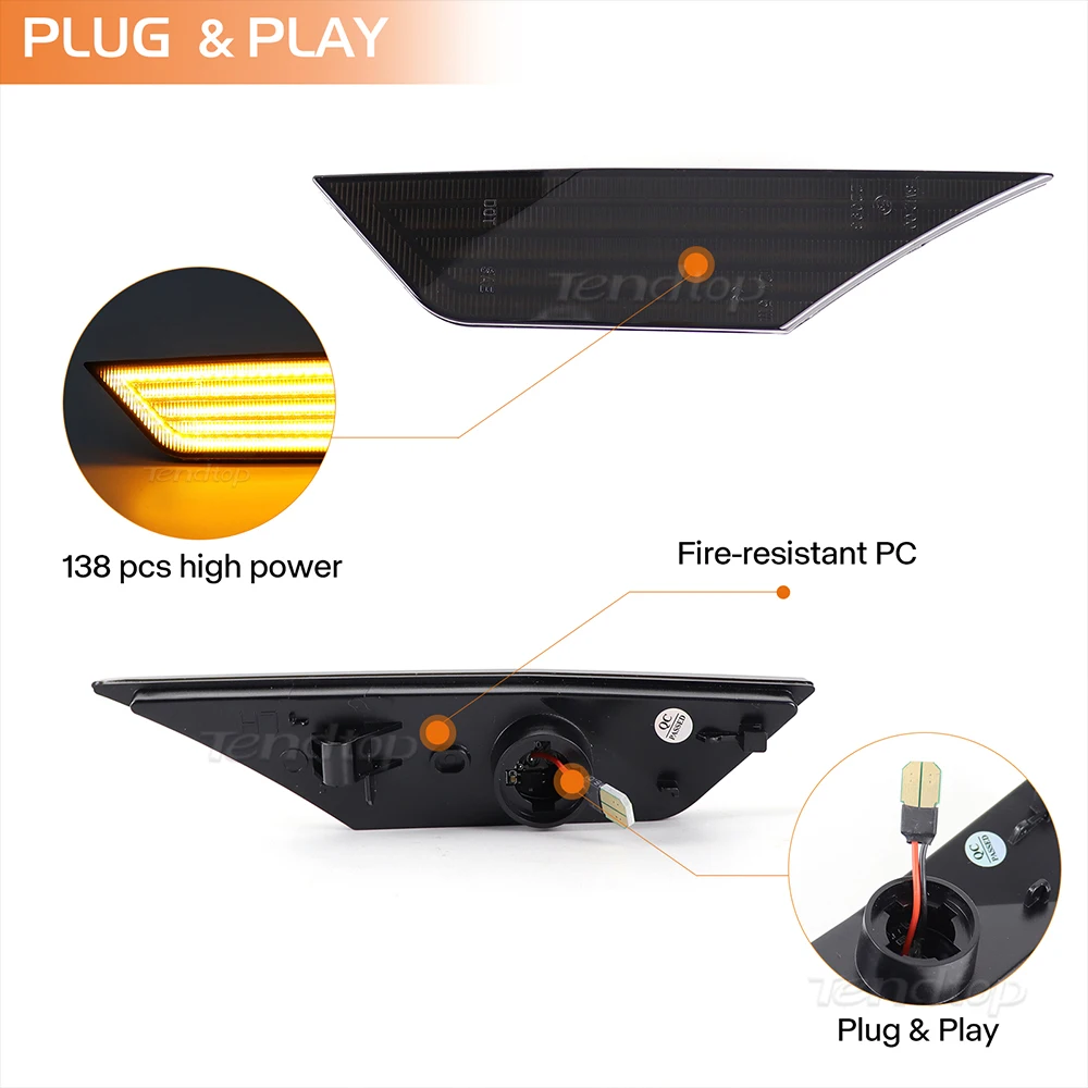 Luces LED DRL para Honda Civic 2016-2021 ahumadas 2 uds - imagen 2