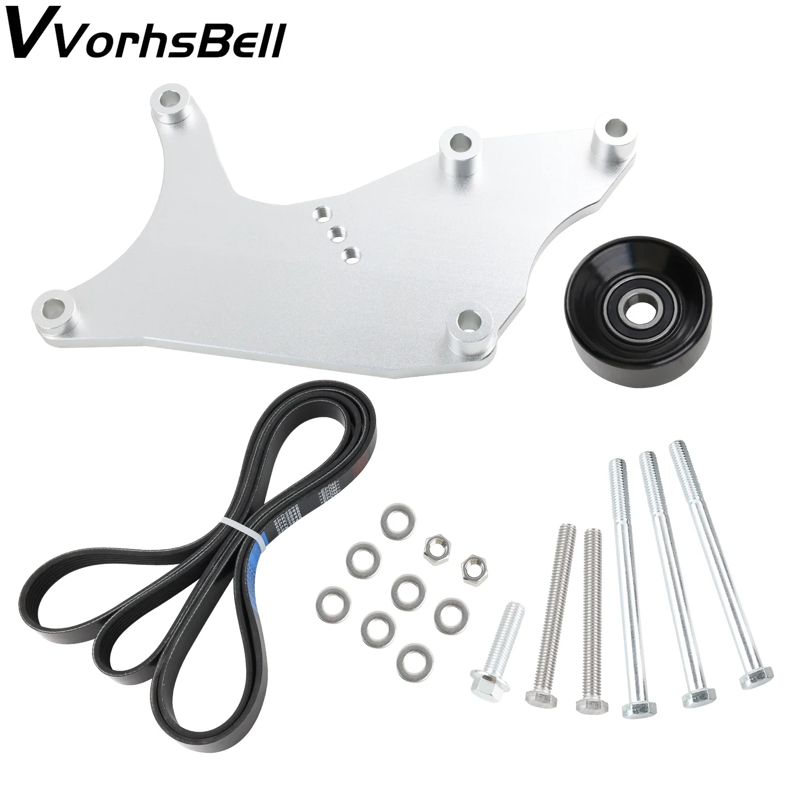 Kit soporte alternador doble vista lateral