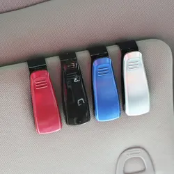 Caja gafas de sol universal coche con clip tarjeta y bolígrafo