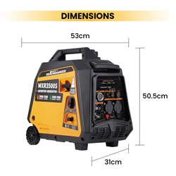MAXPEEDINGRODS Generador inversor gasolina y GLP para autocaravana