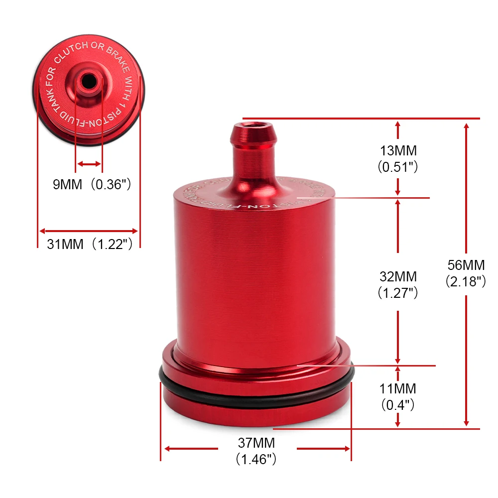 Cilindro maestro de embrague Bartoo HB916 - Universal motocicleta - imagen 3