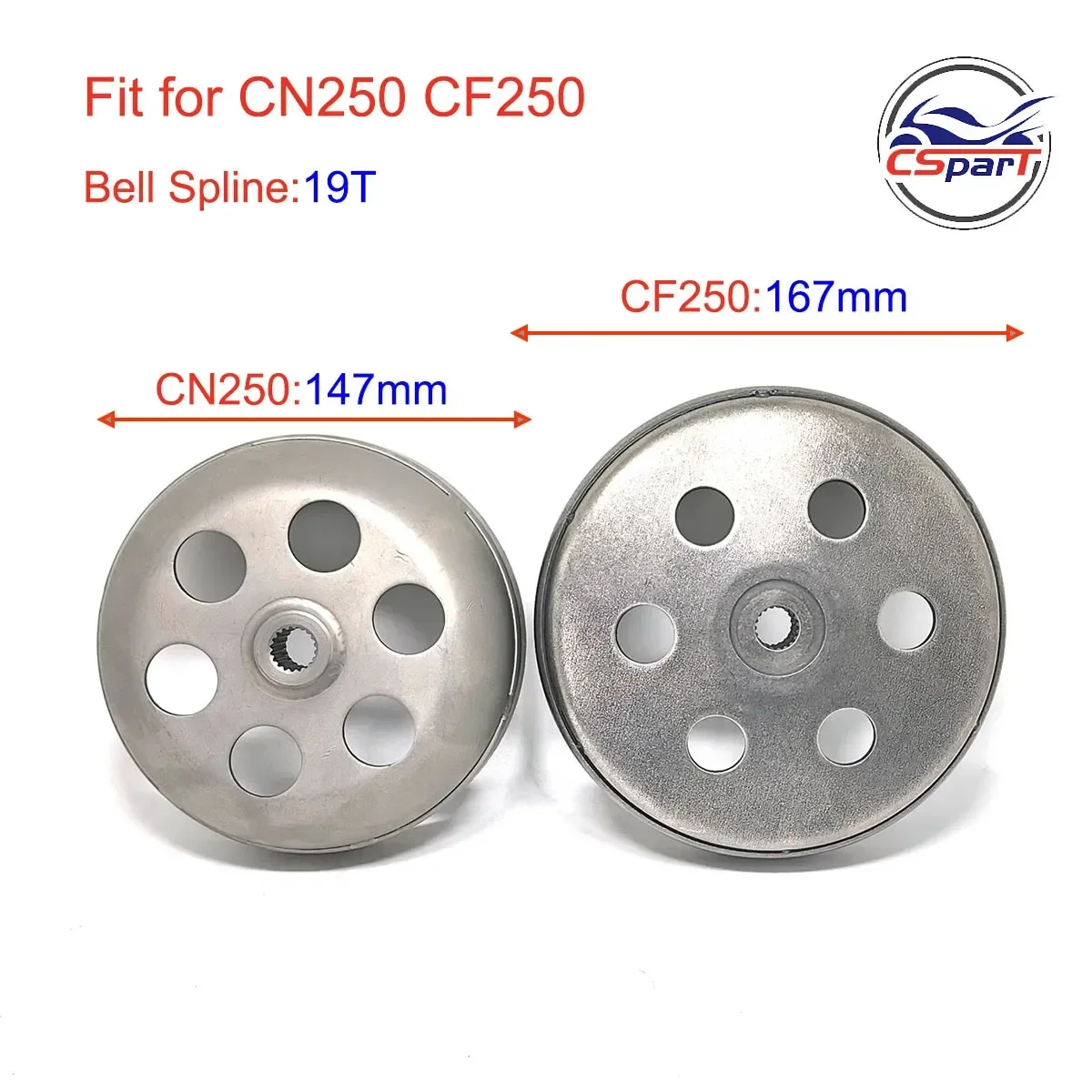 Kit de embrague 19T para Honda CN250 Helix y CFMoto 250 - imagen 4