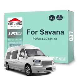 Kit de bombillas LED interiores Canbus para GMC Savana