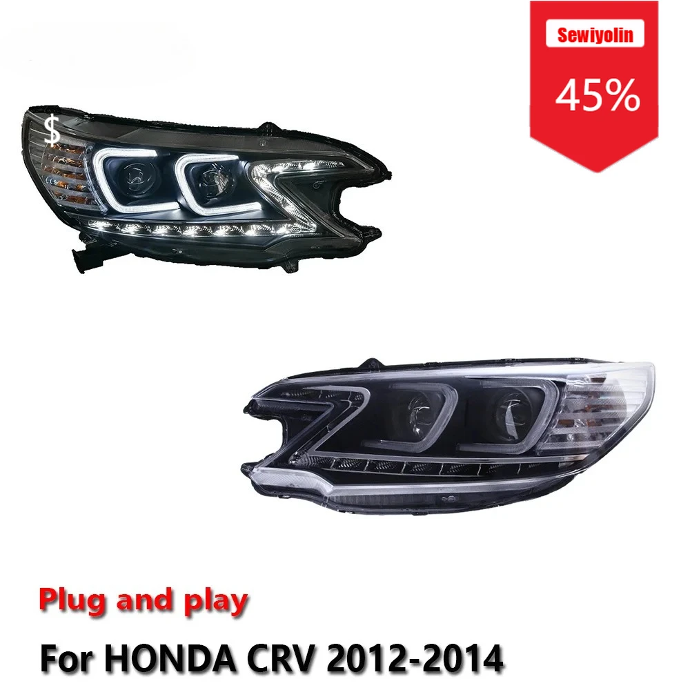 Antiniebla LED DRL Sewiyolin intermitente Honda CR-V 2012-2014