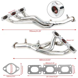 Colector Escape BMW Inox Racing para E46/E36 323i 320i