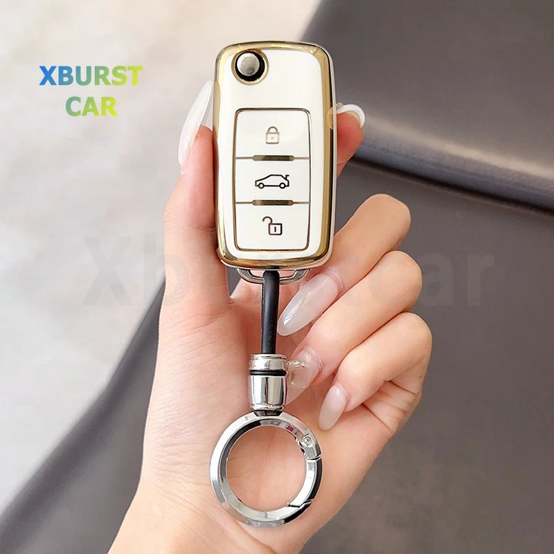 Funda de TPU para llave Volkswagen Tiguan, Passat y SEAT León