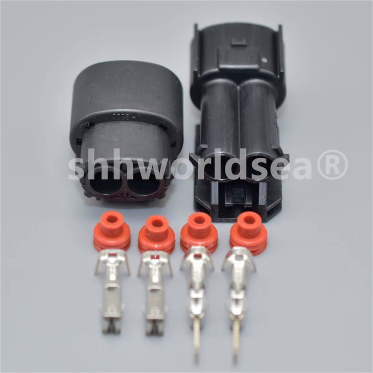 Conector eléctrico hembra-macho 2 pines 6,3mm terminal automotriz - imagen 5