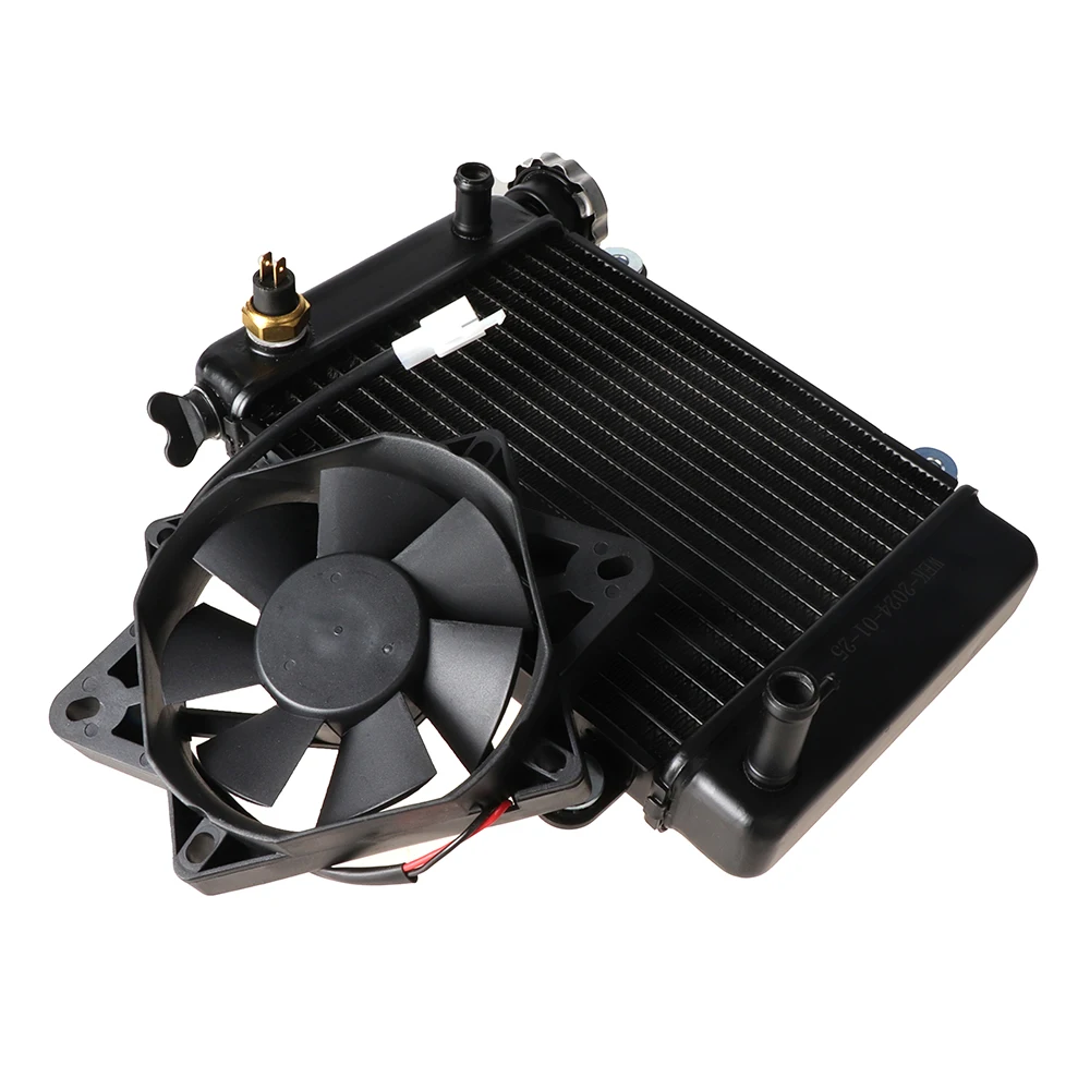 Radiador refrigeración con ventilador 12V – ATV Quad 150cc 200cc 250cc - imagen 2