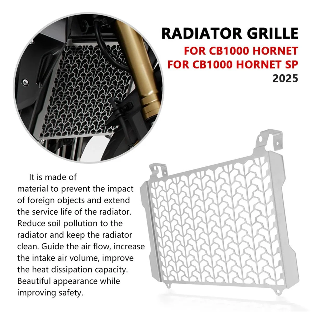 Protector de parrilla del radiador moto universal – más vendido - imagen 2