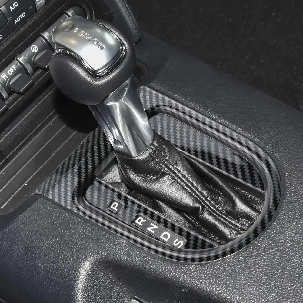 Cubierta cambio marchas fibra de carbono Ford Mustang 2015-2023 automático - imagen 5