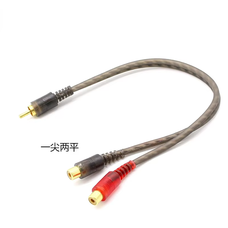 Cable divisor RCA 1 hembra a 2 machos para amplificador de coche - imagen 3