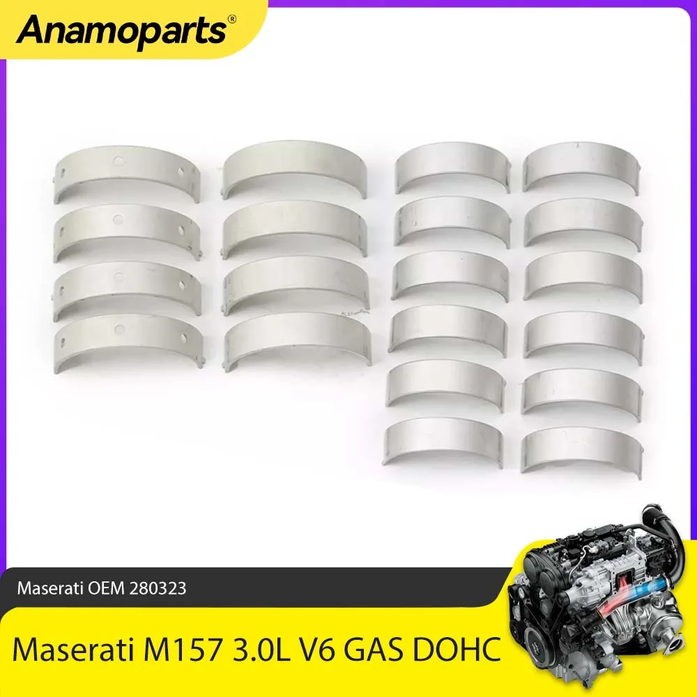Juego cojinetes principales cigüeñal M156B M156D Maserati Ghibli Levante 3.0 V6