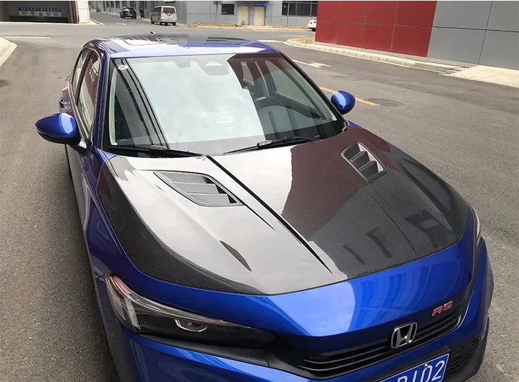 Capó ventilado fibra carbono Assura Honda Civic 11 gen 2022-2023 - imagen 5
