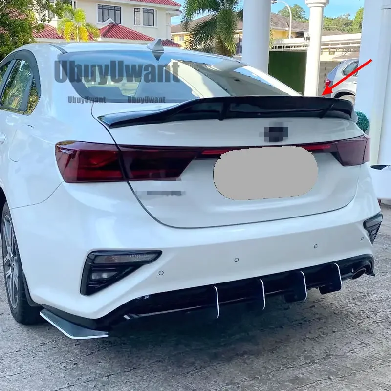Alerón negro fibra de carbono Kia K3 Cerato Forte GT 2019-2021 - imagen 3
