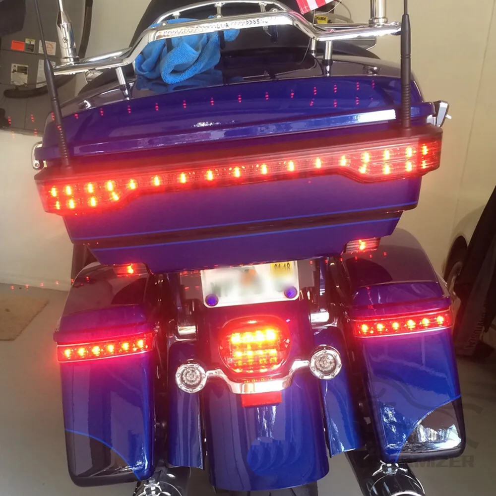 Luz trasera LED freno Tour-Pak King para Harley Touring 2014-2019 - imagen 3