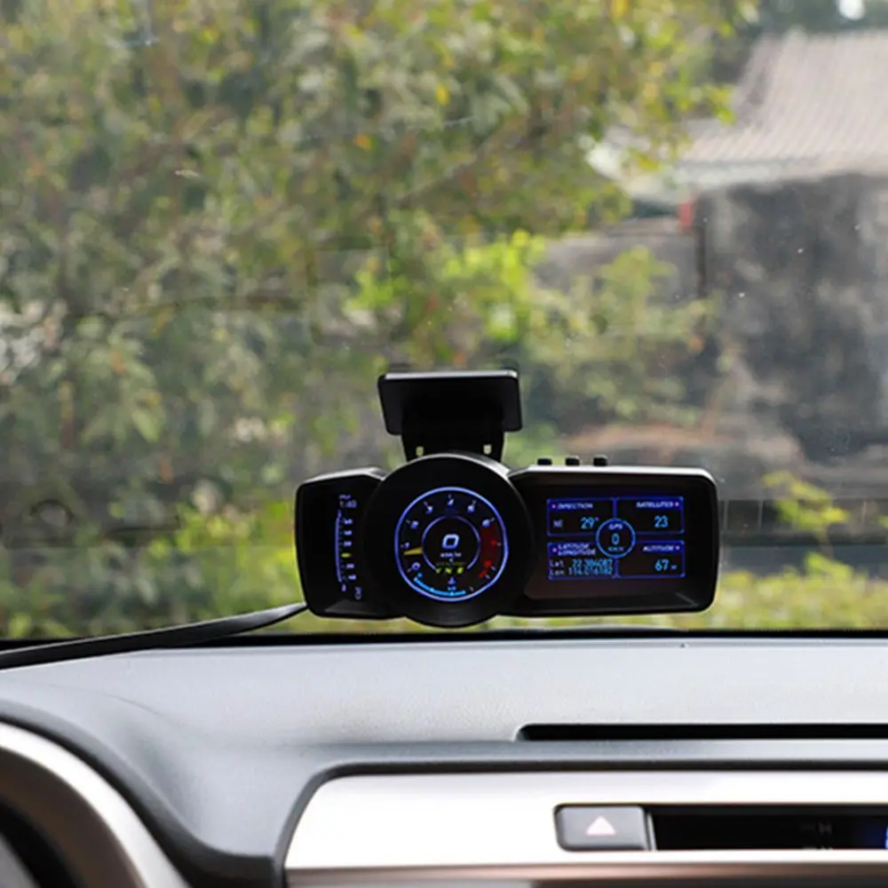 Pantalla frontal A600 OBD2 + GPS, medidor multifunción Turbo Boost, temperatura del agua y del aceite, accesorios para coches, pantalla automática, novedad - imagen 4